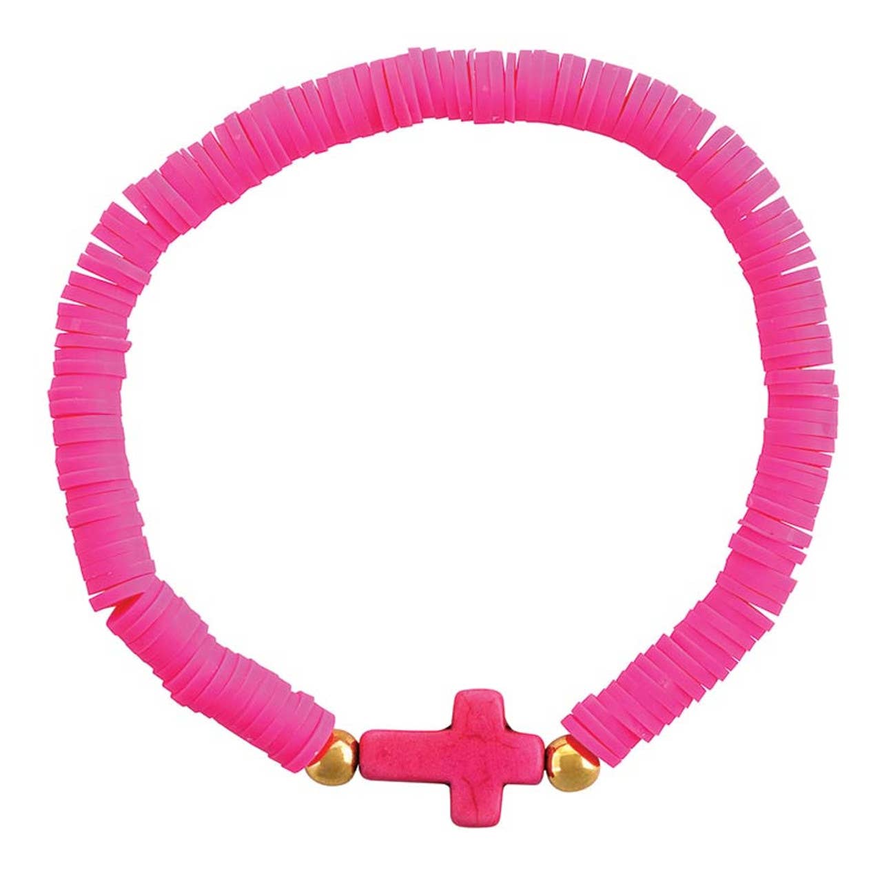 Ceramic Elastic Cross Bracelets
