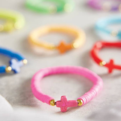 Ceramic Elastic Bracelets Filled Display (24 pcs)