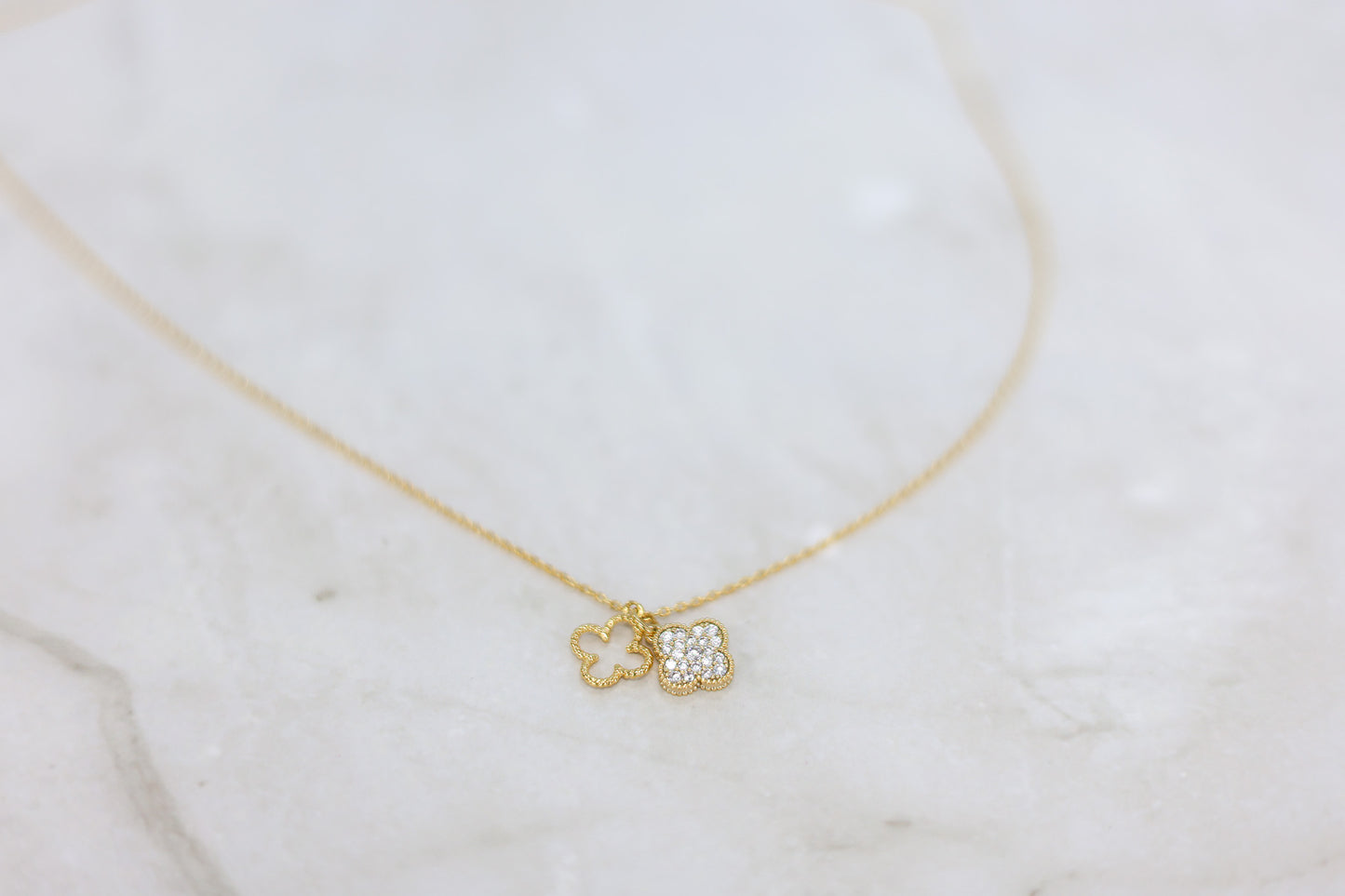 Double Clover Necklace