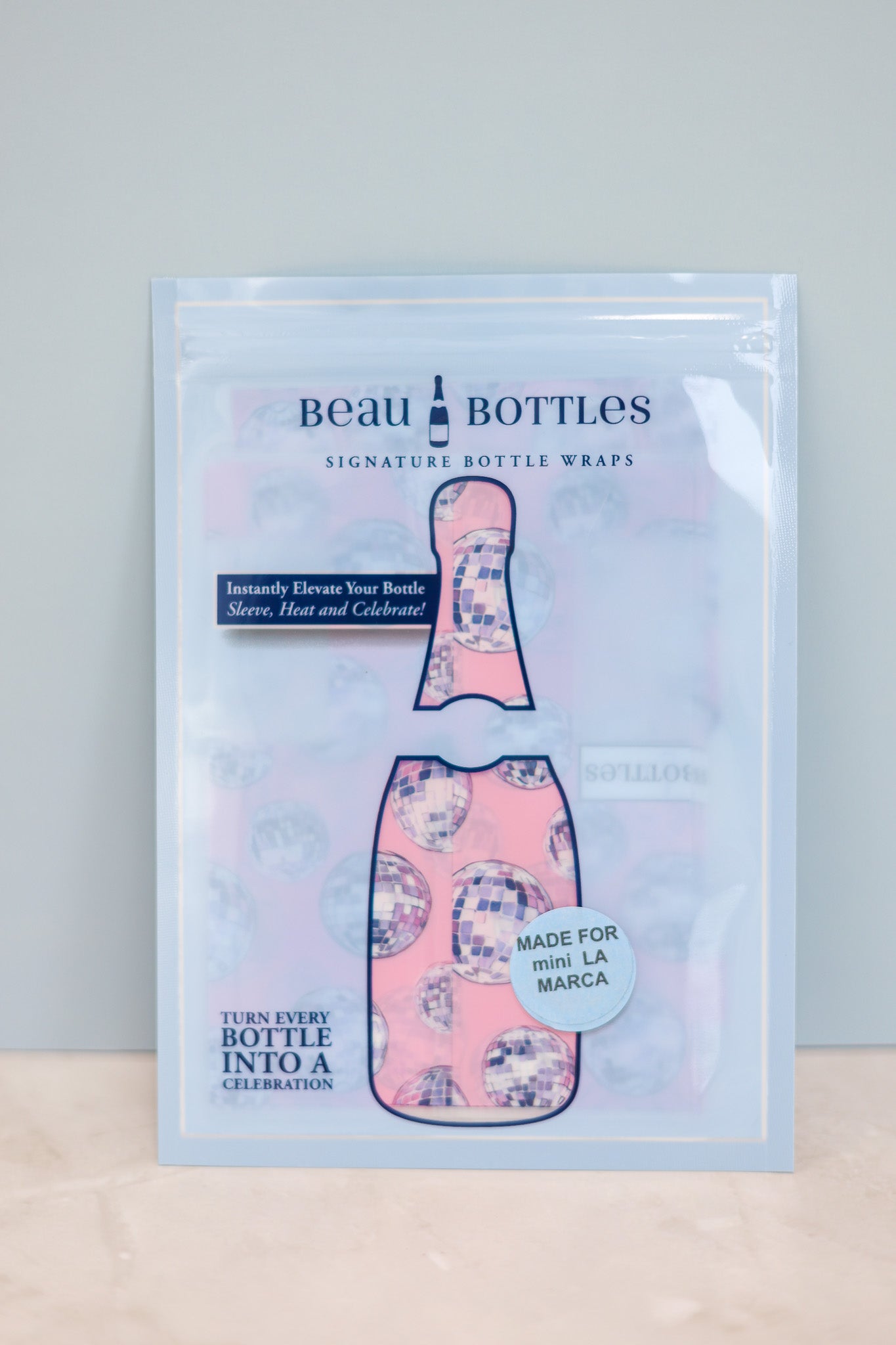 Mini Champagne Bottle Wrap