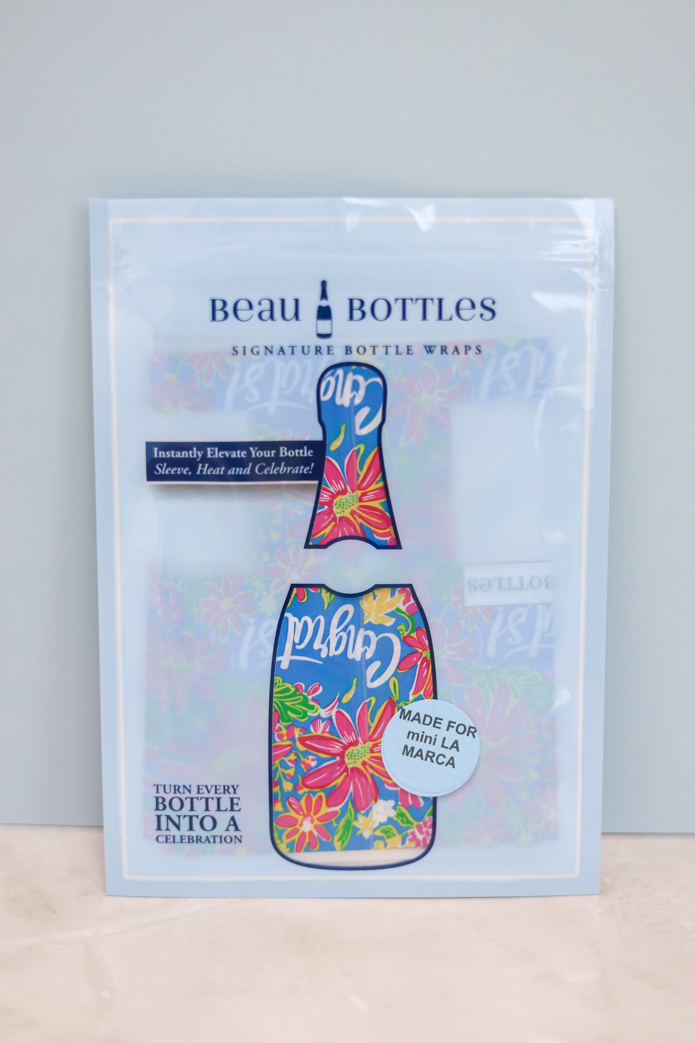 Mini Champagne Bottle Wrap