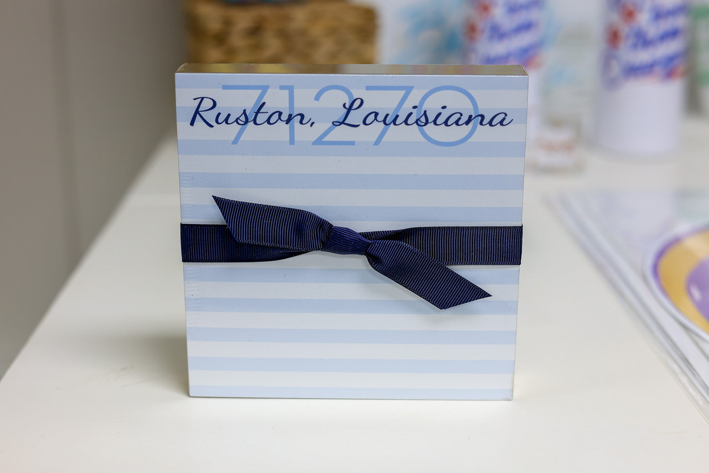 Ruston Notepad: Blue-Striped