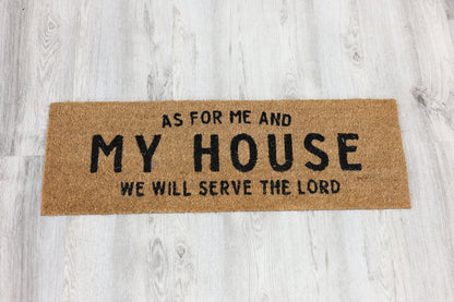 As For Me and My House Door Mat
