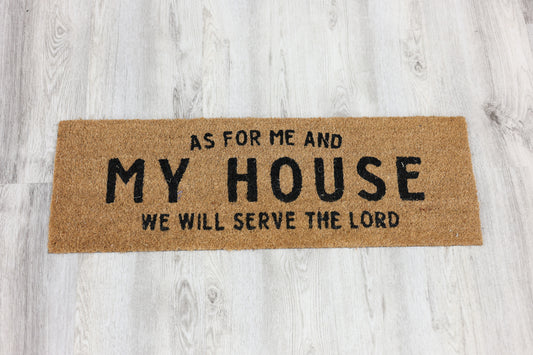 As For Me and My House Door Mat
