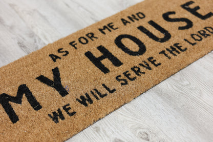 As For Me and My House Door Mat