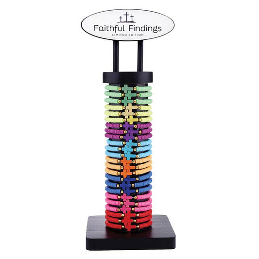 Ceramic Elastic Bracelets Filled Display (24 pcs)