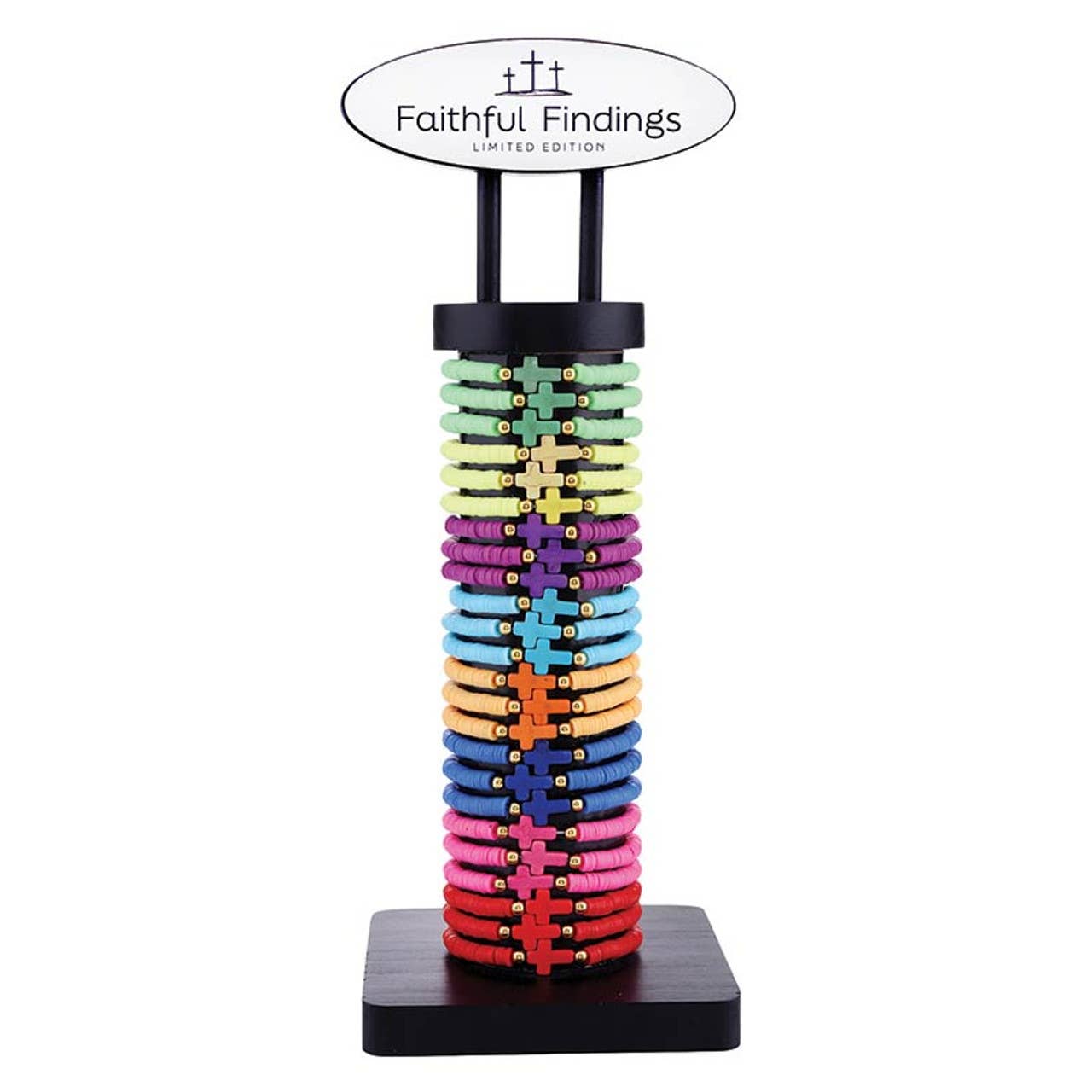 Ceramic Elastic Cross Bracelets