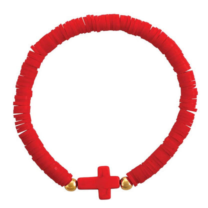Ceramic Elastic Cross Bracelets