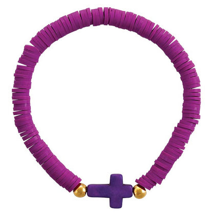 Ceramic Elastic Bracelets Filled Display (24 pcs)