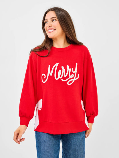 Mary Square Merry Bow Lakelyn Sweatshirt