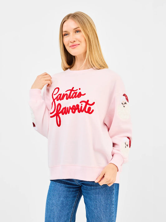 Mary Square Santa's Favorite Sarah Sweatshirt